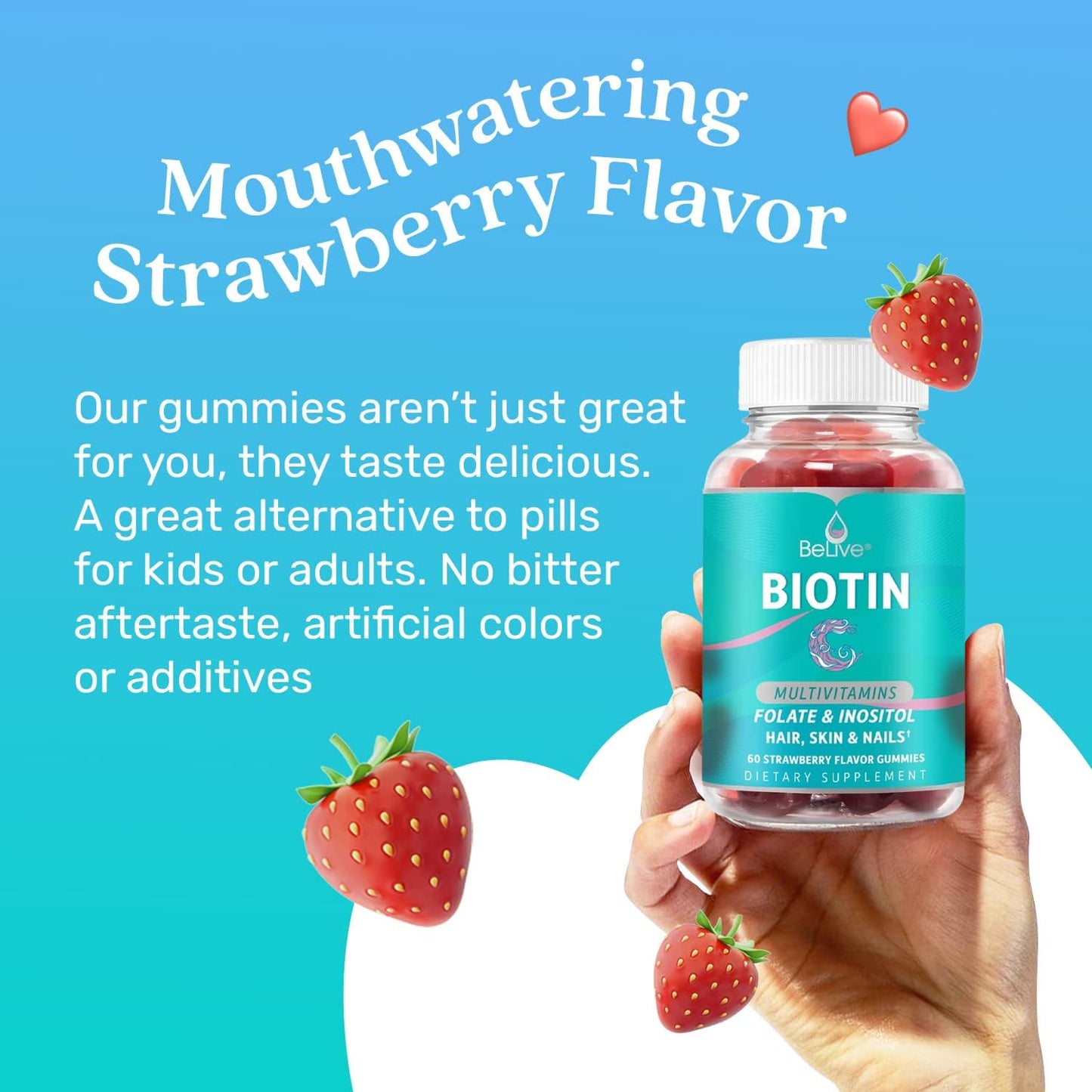 Belive Biotin Hair Growth Vitamin Supplement