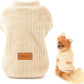 Ribbed Fleece Jumpers Pullover Sweatshirt for Small Dogs Cat