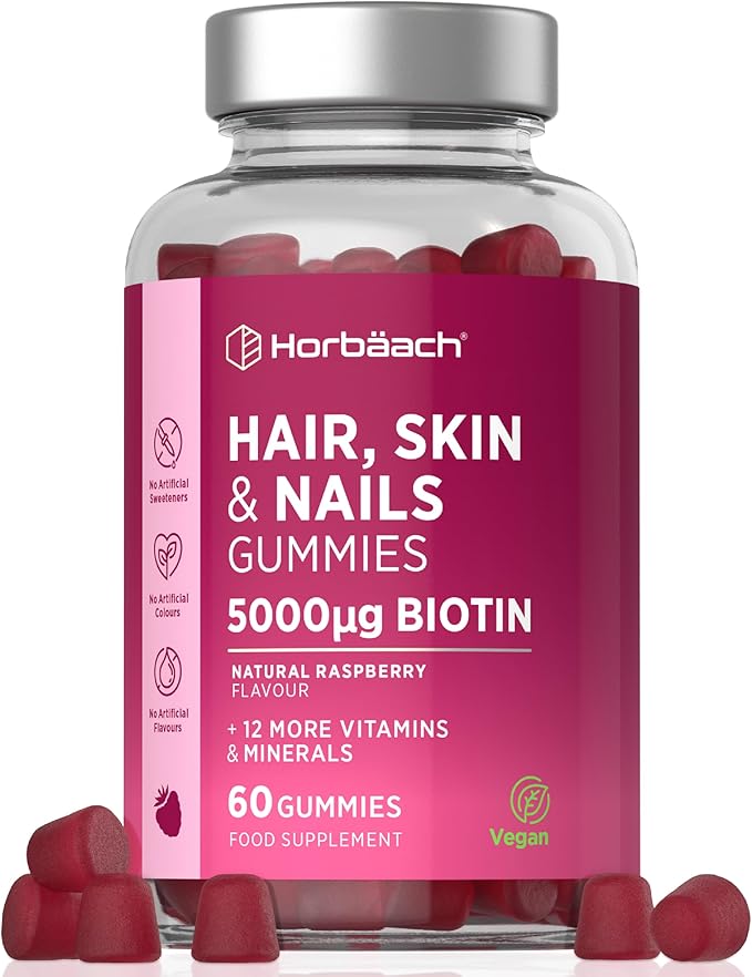 Hair Skin and Nails Vitamins 60 Vegan Gummies