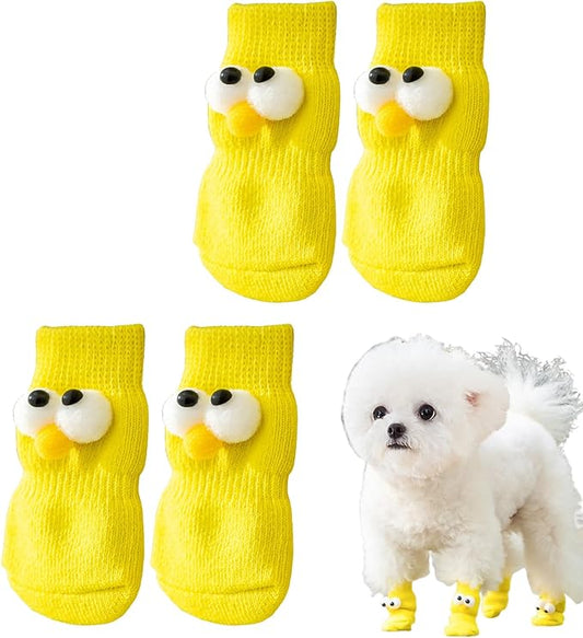 4Pcs Cute Pet Dog Socks