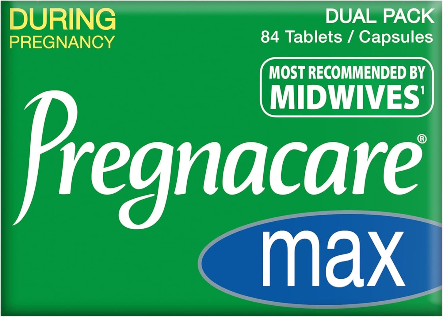 Pregnacare MAX Pregnancy Vitamins - with Added Omega-3 DHA for Normal Brain and Eye Development | 84 Tablets/Capsules