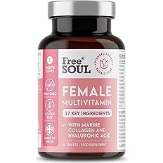 Women's Multivitamins & Minerals with Marine Collagen & Hyaluronic Acid 60 Tablets