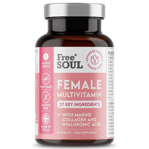 Women's Multivitamins & Minerals with Marine Collagen & Hyaluronic Acid 60 Tablets