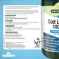 Natures Aid Cod Liver Oil – High Strength Omega-3 Fish Oil with Vitamins A & D - 1000mg, 180 Softgels