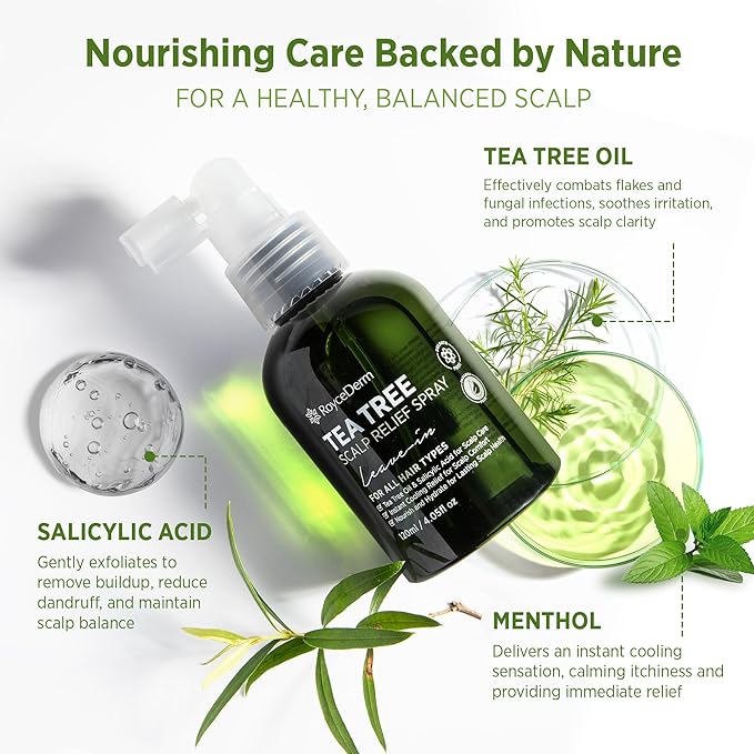 RoyceDerm Tea Tree Scalp Relief Spray 120Ml