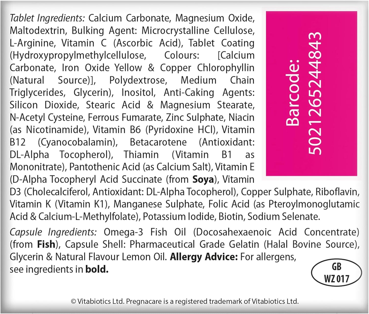 Pregnacare MAX Pregnancy Vitamins - with Added Omega-3 DHA for Normal Brain and Eye Development | 84 Tablets/Capsules