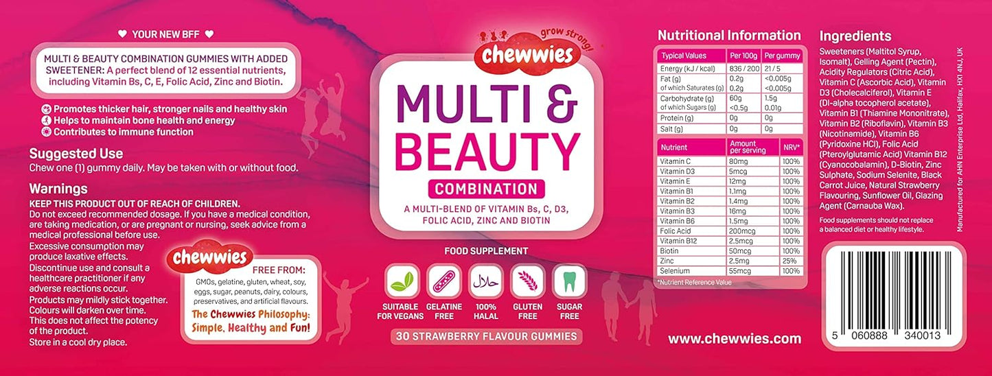 Women’s Multivitamin & Mineral Vegan Chewable 30 Gummies