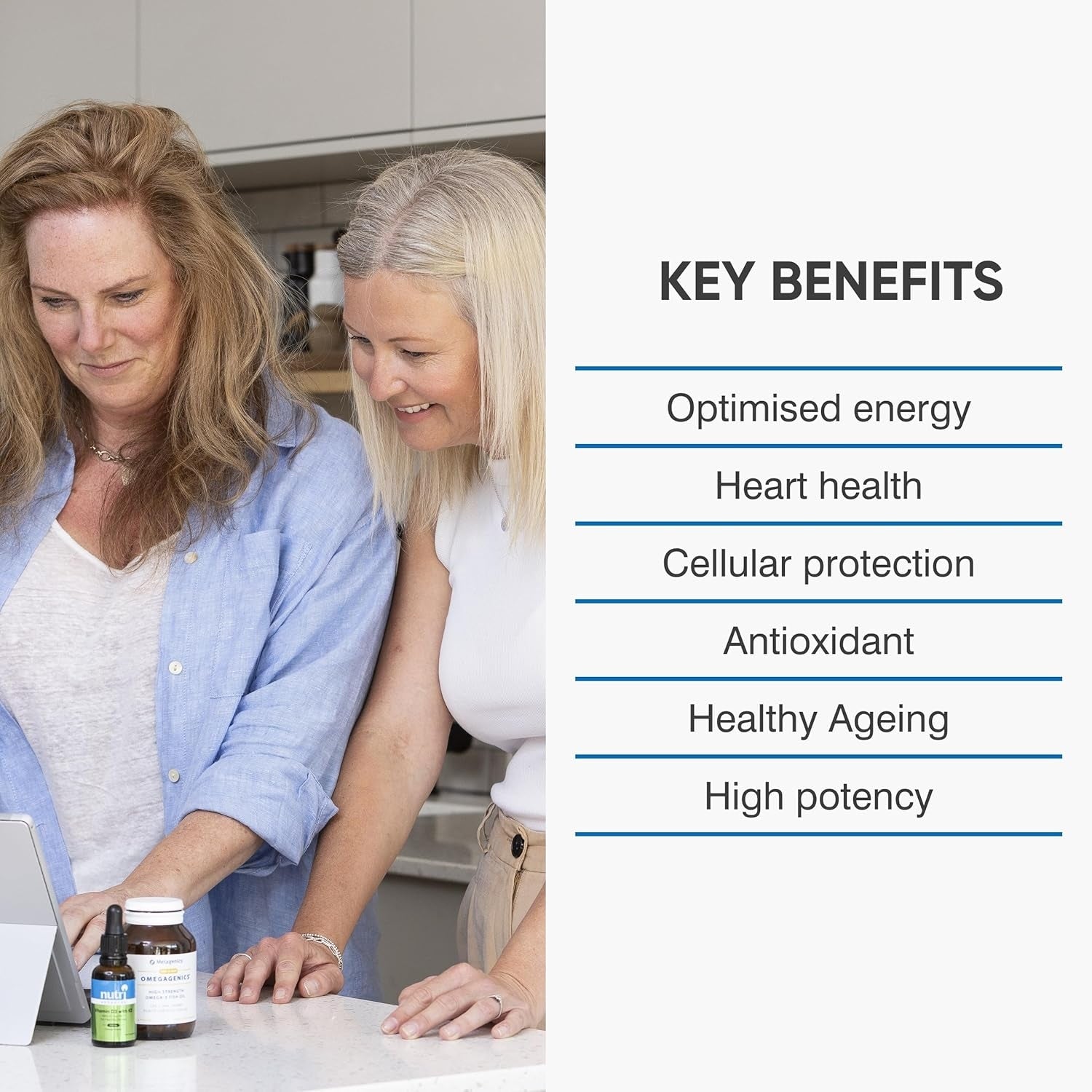Supplements, Nutri Advanced CoQ10 100mg - Coenzyme Q10 & Vitamin E - 30 Capsules, buy online in UK