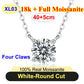 PureNew 1-5ct Classic Full Moissanite Necklace For Women S925 Silver Plated 18k Gold D Color VVS1 Women's Moissanite Chain Gift