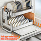 New C Type Dish Drying Rack 304 Stainless Steel Rustproof Kitchen Organizer Rack Bowl Drain Rack Kitchen Storage Shelf