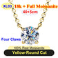 PureNew 1-5ct Classic Full Moissanite Necklace For Women S925 Silver Plated 18k Gold D Color VVS1 Women's Moissanite Chain Gift