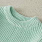 Suefunskry Newborn Baby Girl Boy Knitted Long Sleeve Autumn Winter Sweater Solid Loose Pullover Casual Tops Kids Clothes 0-5Y