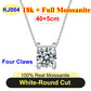 PureNew 1-5ct Classic Full Moissanite Necklace For Women S925 Silver Plated 18k Gold D Color VVS1 Women's Moissanite Chain Gift
