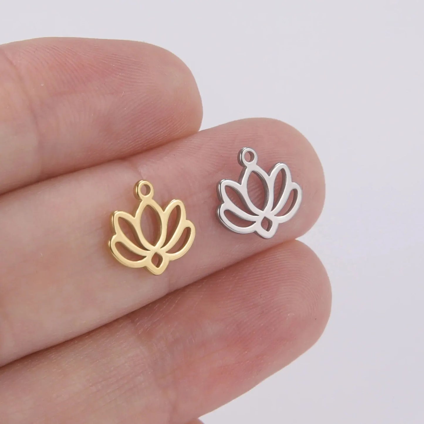 5pcs Stainless Steel Tree of Life Charms for Jewelry Making Moon Cross Butterfly Snake Pendant Tiny Charm Bracelet Earrings DIY