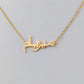 Personalized Arabic Letter Necklaces For Women Islamic Jewelry Stainless Steel Allah Pendant Collier Femme Bff