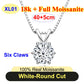PureNew 1-5ct Classic Full Moissanite Necklace For Women S925 Silver Plated 18k Gold D Color VVS1 Women's Moissanite Chain Gift