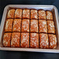 1pc Brownie Cake Pan With Dividers Stainless Steel Loaf Pan Non-Stick Square Lattice Muffin Baking Pan Blondie Bakeware