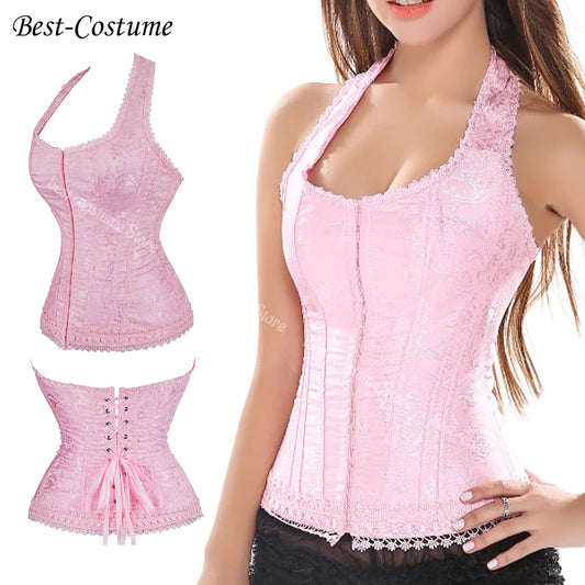 Corsets for Women Victorian Corset With Straps Plus Size Vintage Jacquard Corset Bustier Sexy Lingerie