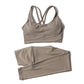 SOISOU Nylon Yoga Set Women's Tracksuit Gym Fitness Set Woman 2 Pieces Leggings Sports Bra Breathable Sportwear Woman Clothes