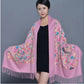 New Arrival Shawl Women Embroider Flower Scarf Pashmina Cashmere Scarf Winter Warm Fine Tassels Scarf Shawl Fashion Shawl Scarve