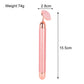 Natural Stone Rose Gold Electric Roller Original Amethyst Quartz Jade Big Frequency Eye Massage Face Care Neck Detox Beauty Tool