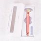 Natural Stone Rose Gold Electric Roller Original Amethyst Quartz Jade Big Frequency Eye Massage Face Care Neck Detox Beauty Tool