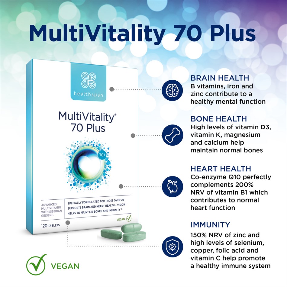 Healthspan MultiVitality 70 Plus