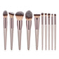 4/10pcs Champagne makeup brushes set for cosmetic foundation powder blush eyeshadow kabuki blending make up brush beauty tool
