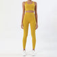 SOISOU Nylon Yoga Set Women's Tracksuit Gym Fitness Set Woman 2 Pieces Leggings Sports Bra Breathable Sportwear Woman Clothes