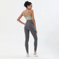 SOISOU Nylon Yoga Set Women's Tracksuit Gym Fitness Set Woman 2 Pieces Leggings Sports Bra Breathable Sportwear Woman Clothes