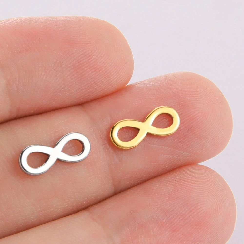 5pcs Stainless Steel Tree of Life Charms for Jewelry Making Moon Cross Butterfly Snake Pendant Tiny Charm Bracelet Earrings DIY