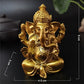 Gold Lord Ganesha Statue Buddha Elephant hindu God Sculpture Figurines Resin Home Garden Decoration Buddha Statues For House