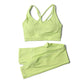 SOISOU Nylon Yoga Set Women's Tracksuit Gym Fitness Set Woman 2 Pieces Leggings Sports Bra Breathable Sportwear Woman Clothes