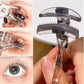 Dual-Type Eyelash Curler with Comb, Wide & Partial Clip Lash Curler Tool, Natural Curl Long-Lasting Eye Makeup Beauty Tool