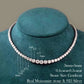 Moissanite Diamond Tennis Necklace with Certificate 3-5mm Size Gradient Diamond Riviera Necklace S925 Silver Choker for Women