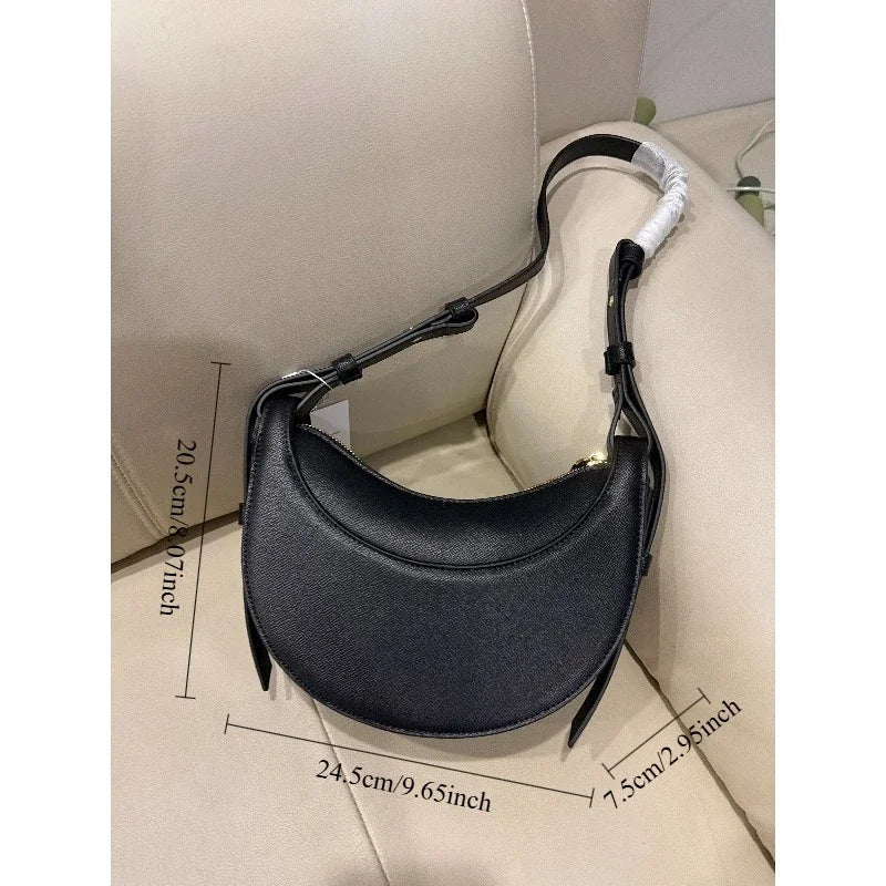 2025 Fashion Women's Bag High quality niche design Saddle bag Single shoulder crossbody bag Underarm bag