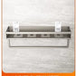 Maximize Your Space: No-Drill Aluminum Corner Shelf for Bathroom | All-in-One Shampoo Organizer & Towel Holder Solution