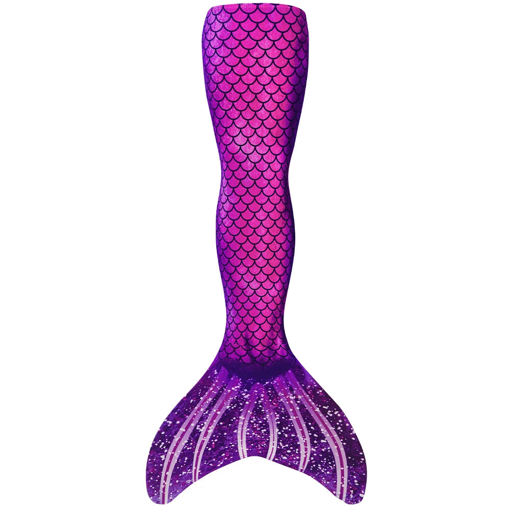 Girls One-Piece Mermaid Tail Swimsuit, Cute Beach Bathing Suit, Children Performance Cosplay Costume, Kids Dress Up Clothes