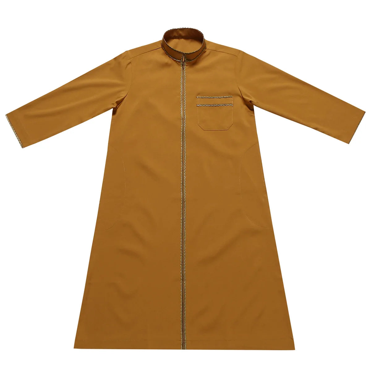 Eid Abaya Muslim Kids Embroidered Dress Arabia Children Kaftan Jubba Thobe Islamic Boys Long Sleeve Robe Middle East Clothing