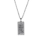 EUEAVAN 2023 Religious Loran Allah Muslim Stainless Steel Necklace Men Islam Square Pendant Necklaces Statement Jewelry Gifts
