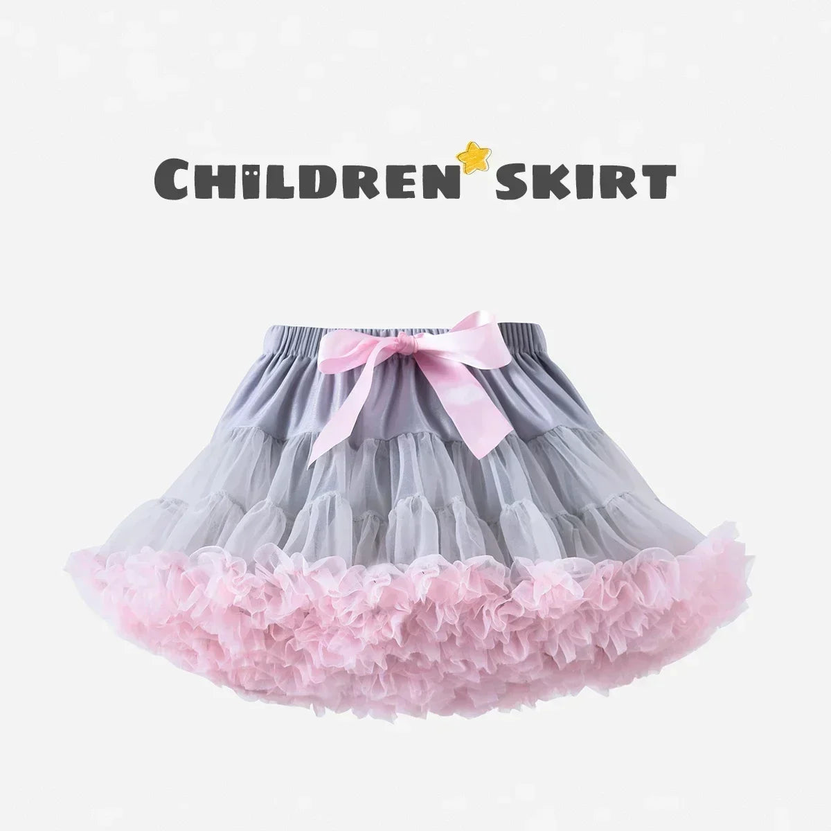 Children's Skirt Baby Girls Tutu Skirt Fluffy Children Ballet Kids Pettiskirt Baby Girl Skirts Princess Tulle Party Dance Skirts