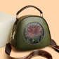 Vintage Handbag Women Shoulder Bag Luxurious Designer Round Bag High-quality Gift Embossed Printed Crossbody Purse for New Women