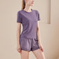 Seamless Women's Yoga Sports Set Workout Sportswear Gym Clothing Fitness Long Sleeve Crop Top High Waist Leggings Sports Suits