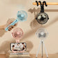 Multi Functional Student Baby Stroller Portable USB Mini  USB Rechargeable Handheld Electric Fan for Home 3 Speeds
