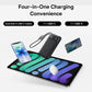 Baseus 10000mAh Power Bank 22.5W Built-In Dual USB-C Cable Thinner Fast Charging for iPhone 17 Pro Max Samsung S25 Xiaomi Poco
