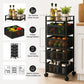 6 Tier Rotating Storage Shelves Rack,Kitchen Vegetable Storage Trolley,Vegetable Fruit Storage Basket Rack,5 Layer Kitchen Rotating Storage Rack,Vegetable Trolley,Potato Storage,Onion Storage
