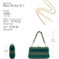 2026 Nigerian Women Heel Ladies Italian Luxury Design Green Shoes And Bag Set Decorated with Rhinestone Handbag Wedding Party