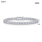 Dainty Full Moissanite Tennis Bracelet 18k Gold Plated 925 Sterling Silver D Color Lab Created Diamond Bracelet for Women Men