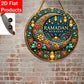 2D Ramadan Mubarak Aluminum Sign - 1pc 8x8" Glam Wall Hanging, Home Party Decor, Perfect Festival Gift