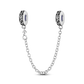 Silver Clasp 925 Sterling Silver CZ Pave Clip Charms Daisy Beads Stopper Safety Chain Fit Original Bangle Bracelet Jewelry Clips